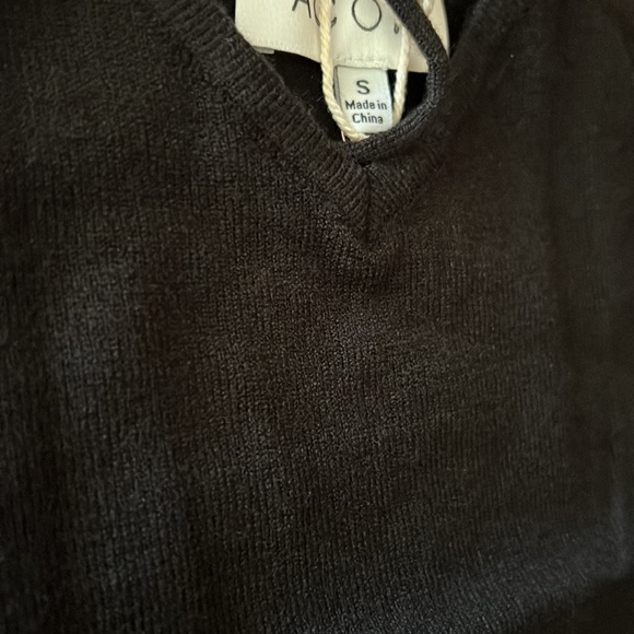 NWT ACOA Collection Black Sweater Camisole Bodysuit Spaghetti Straps Small - Picture 4 of 14